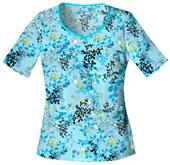 Cherokee Women's H.Q. Print V-Neck Scrub Tops