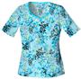 Cherokee Women's H.Q. Print V-Neck Scrub Tops