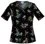 Cherokee Women's H.Q. Print V-Neck Scrub Tops