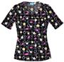Cherokee Women's H.Q. Print V-Neck Scrub Tops