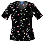Cherokee Women's H.Q. Print V-Neck Scrub Tops