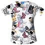 Cherokee Women's H.Q. Print Round Neck Scrub Tops