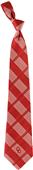 Eagles Wings NCAA Oklahoma Woven Plaid Tie