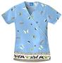 Cherokee Women's H.Q. Print Mock Wrap Scrub Tops
