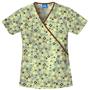 Cherokee Women's H.Q. Print Mock Wrap Scrub Tops