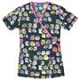 Cherokee Women's H.Q. Print Mock Wrap Scrub Tops
