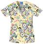 Cherokee H.Q. Dora Adventura Mock Wrap Scrub Tops