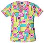 Cherokee Women's H.Q. Print V-Neck Scrub Tops