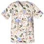 Cherokee Women's Basic Print Snap Front Scrub Top