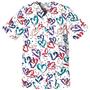 Cherokee Women's Basic Print Snap Front Scrub Top