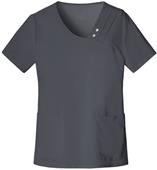 Cherokee Crossover V-Neck Pin-Tuck Scrub Top Cherokee Crossover V-Neck Pin-Tuck Scrub Top