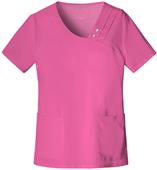 Cherokee Crossover V-Neck Pin-Tuck Scrub Top Cherokee Crossover V-Neck Pin-Tuck Scrub Top