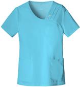 Cherokee Crossover V-Neck Pin-Tuck Scrub Top Cherokee Crossover V-Neck Pin-Tuck Scrub Top