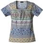 Cherokee Women's Basic Print Square Neck Scrub Top