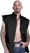 Cotton Heritage Men's Biker Shirt Sleeveless