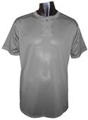 Reebok Polyester Mesh 2 Button Henley-Closeout