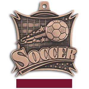 BRONZE MEDAL/MAROON RIBBON