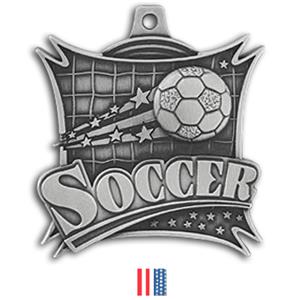 SILVER MEDAL/FLAG RIBBON