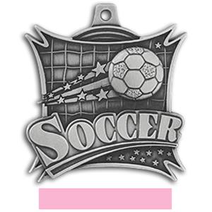 SILVER MEDAL/PINK RIBBON