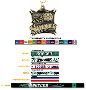 GOLD MEDAL/AMERICANA SOCCER RIBBON