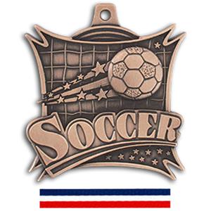 BRONZE MEDAL/RED WHITE & BLUE RIBBON