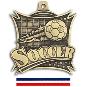 GOLD MEDAL/RED WHITE & BLUE RIBBON