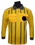 New Style Soccer Referee Jerseys Long Sleeve-GOLD