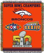 Northwest NFL Denver Broncos 48"x60" Throws