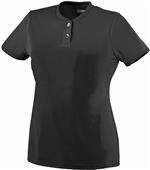 Augusta Ladies' Wicking Two-Button Jersey Augusta Ladies' Wicking Two-Button Jersey