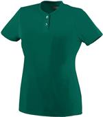 Augusta Ladies' Wicking Two-Button Jersey Augusta Ladies' Wicking Two-Button Jersey