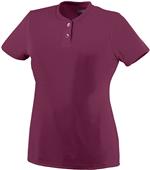 Augusta Ladies' Wicking Two-Button Jersey Augusta Ladies' Wicking Two-Button Jersey