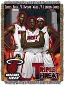 Northwest NBA Heat Triple Threat 48"x60" Throw