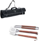 Picnic Time NFL Oakland Raiders BBQ Set w/Tote Picnic Time NFL Oakland Raiders BBQ Set w/Tote
