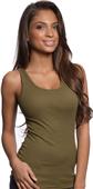 Royal Apparel Womens Baby 2x1 Rib Tunic Tank