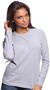 Royal Apparel Womens L/S Fine Jersey Crew Tee