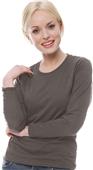 Royal Apparel Womens L/S Fine Jersey Crew Tee Royal Apparel Womens L/S Fine Jersey Crew Tee