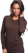 Royal Apparel Womens L/S Organic Jersey Crew Tee Royal Apparel Womens L/S Organic Jersey Crew Tee