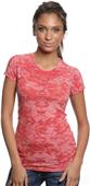 Royal Apparel Womens Sheer Burnout Tee