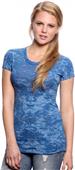 Royal Apparel Womens Sheer Burnout Tee