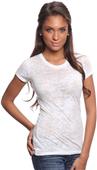 Royal Apparel Womens Sheer Burnout Tee