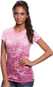 Royal Apparel Womens Sheer Burnout Dip Dye Tee