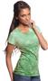 Royal Apparel Womens Sheer Burnout Dip Dye Tee