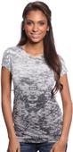 Royal Apparel Womens Sheer Burnout Dip Dye Tee