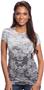 Royal Apparel Womens Sheer Burnout Dip Dye Tee