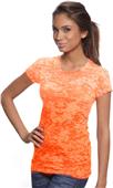 Royal Apparel Womens Sheer Burnout Dip Dye Tee
