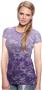 Royal Apparel Womens Sheer Burnout Dip Dye Tee