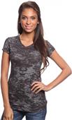 Royal Apparel Womens Burnout V-Neck Tee Royal Apparel Womens Burnout V-Neck Tee