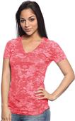 Royal Apparel Womens Burnout V-Neck Tee Royal Apparel Womens Burnout V-Neck Tee