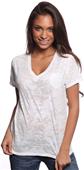 Royal Apparel Womens Burnout V-Neck Tee Royal Apparel Womens Burnout V-Neck Tee