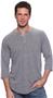 Royal Apparel Mens Triblend 3/4 Sleeve Henley